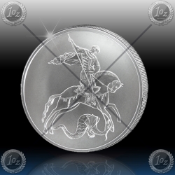 1oz RUSIJA 3 Rubles 2010 "ST. GEORGE" UNC